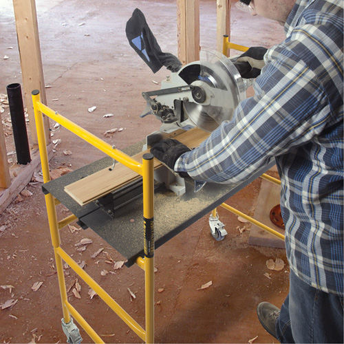 Jobsite Series 4' Basic Mini Scaffold Kit, Steel Frame, 41" D x 45-3/4" H Moffatt Supply & Specialties