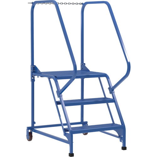 Maintenance Ladder, 3 Steps, 23-9/16" Step Width, 30" Platform Height, Steel Moffatt Supply & Specialties