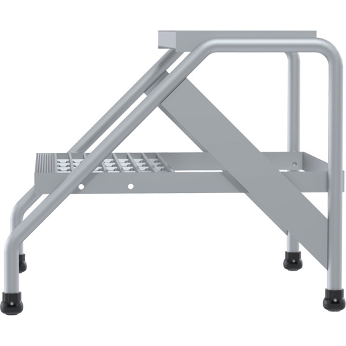 Aluminum Step Stand, 2 Step(s), 22-13/16" W x 24-9/16" L x 20" H, 500 lbs. Capacity Moffatt Supply & Specialties