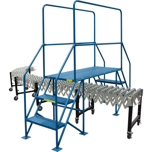 Crossover Ladder, 35-1/2" Overall Span, 31-1/2" H x 22" D, 22" Step Width Moffatt Supply & Specialties