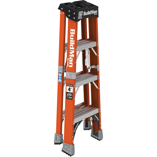 Escabeau, 4', Fibre de verre, Capacit&eacute; 375 lb, Type 1AA Moffatt Supply & Specialties