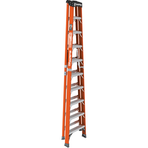Escabeau, 10', Fibre de verre, Capacit&eacute; 375 lb, Type 1AA Moffatt Supply & Specialties