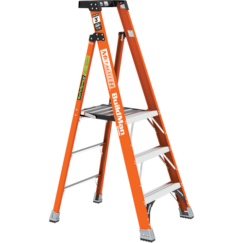 Safespace Platform Step Ladder, 3', 300 lbs. Cap. Moffatt Supply & Specialties