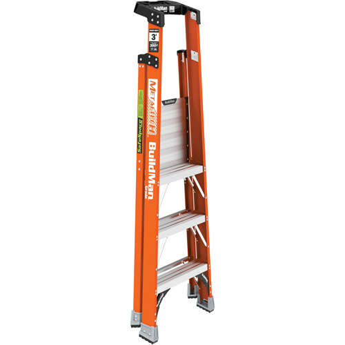 Safespace Platform Step Ladder, 3', 300 lbs. Cap. Moffatt Supply & Specialties