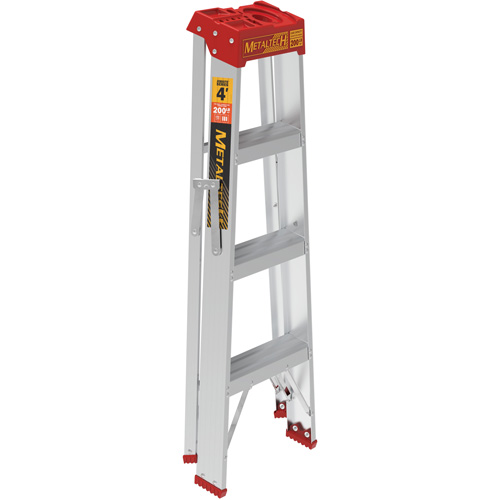 Step Ladder, 4', Aluminum, 200 lbs. Capacity, Type 3 Moffatt Supply & Specialties