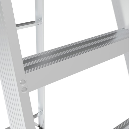 Step Ladder, 6', Aluminum, 225 lbs. Capacity, Type 2 Moffatt Supply & Specialties