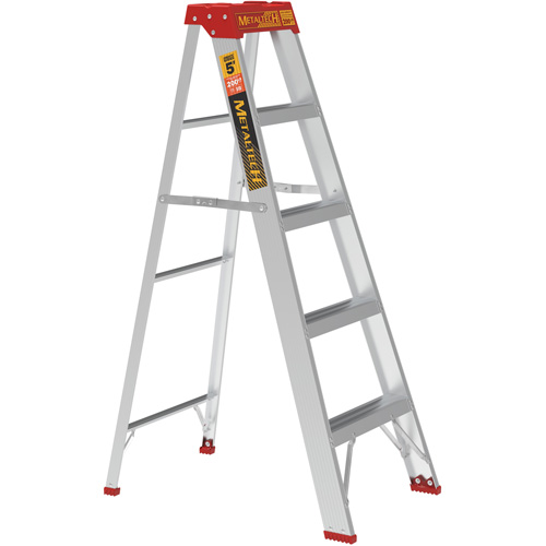 Step Ladder, 5', Aluminum, 200 lbs. Capacity, Type 3 Moffatt Supply & Specialties