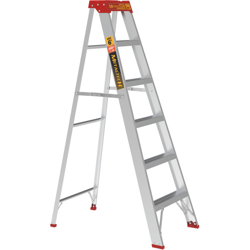 Step Ladder, 6', Aluminum, 200 lbs. Capacity, Type 3 Moffatt Supply & Specialties