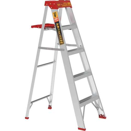 Step Ladder with Paint Tray, 5', Aluminum, 200 lbs. Capacity, Type 3 Moffatt Supply & Specialties