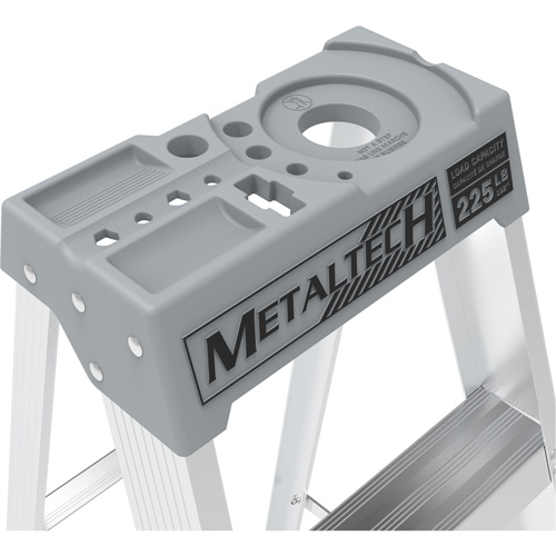 Step Ladder, 6', Aluminum, 225 lbs. Capacity, Type 2 Moffatt Supply & Specialties