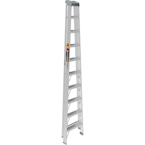Step Ladder, 10', Aluminum, 225 lbs. Capacity, Type 2 Moffatt Supply & Specialties