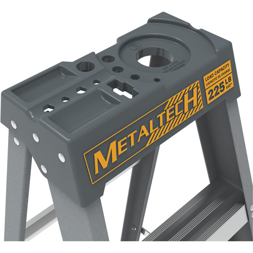 Step Ladder with Paint Tray, 6', Fibreglass, 225 lbs. Capacity, Type 2 Moffatt Supply & Specialties