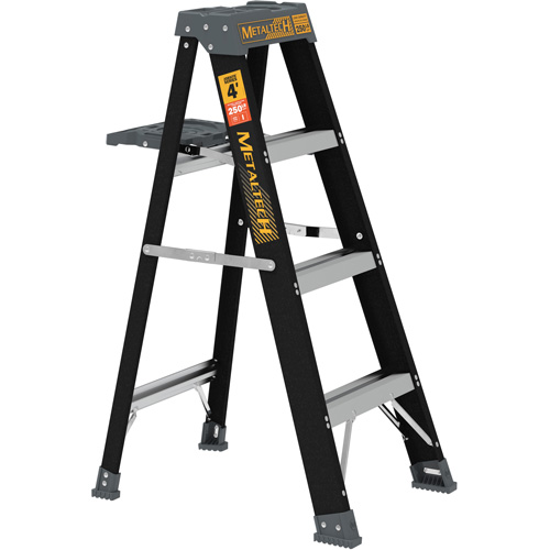 Step Ladder with Paint Tray, 4', Fibreglass, 250 lbs. Capacity, Type 1 Moffatt Supply & Specialties