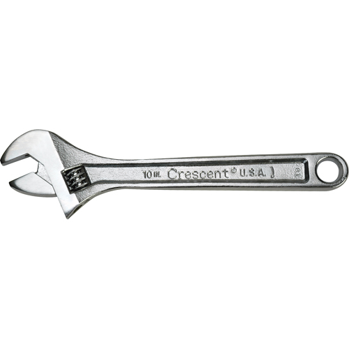 Cl&eacute;s &agrave; molette Crescent, 4" lo, la max. 1/2", Chrome Moffatt Supply & Specialties