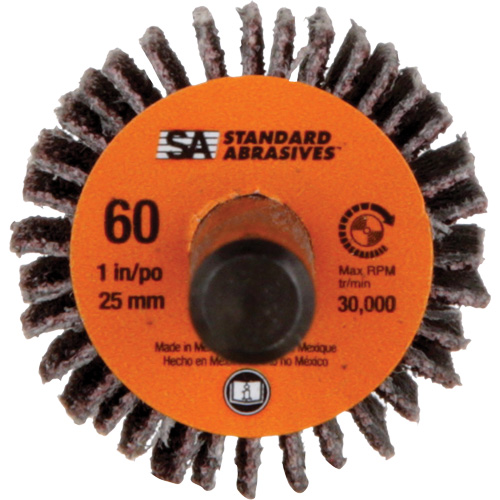 Standard Abrasives Flap Wheel, Aluminum Oxide, 60 Grit, 1" x 1" x 1/4" Moffatt Supply & Specialties