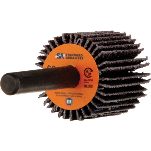 Standard Abrasives Flap Wheel, Aluminum Oxide, 60 Grit, 1" x 1" x 1/4" Moffatt Supply & Specialties