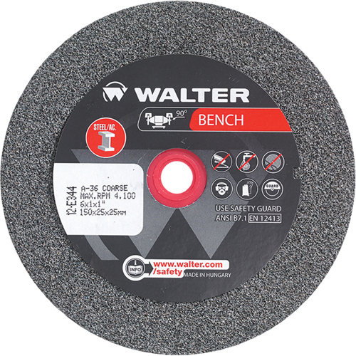 Bench Grinding Wheels, 6" x 1", 1" Arbor, 1 Moffatt Supply & Specialties