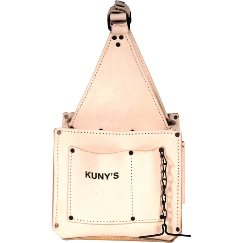 Porte-outils pour &eacute;lectricien et travaux d'entretien, Cuir, 17 pochettes, Beige Moffatt Supply & Specialties
