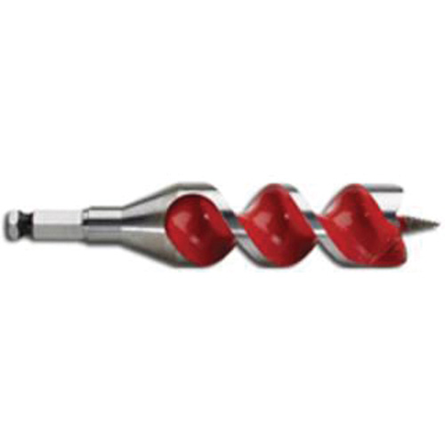 Ship Auger Drill Bit, 1-1/4 Diameter, 4" Flute, 7/16" Hex Shank Moffatt Supply & Specialties