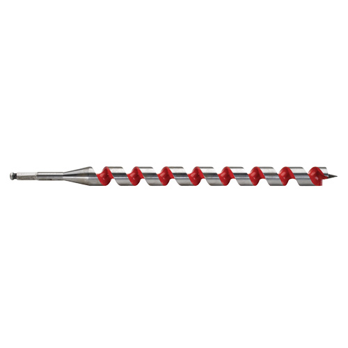 Ship Auger Drill Bit, 1-1/8" Diameter, 15" Flute, 7/16" Hex Shank Moffatt Supply & Specialties