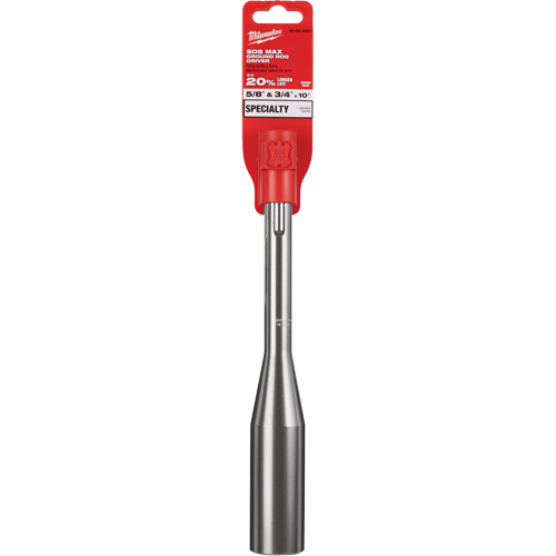 SDS-Max Ground Rod Driver, 3/4"/5/8" Tip, 3/4" Drive Size, 10" Length Moffatt Supply & Specialties