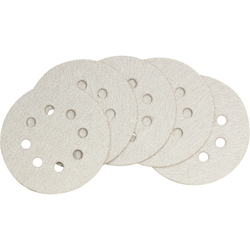 Papier abrasif pour ponceuse orbitale al&eacute;atoire – paquet de 50, dia 5", Grain 60 Moffatt Supply & Specialties