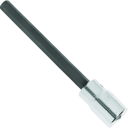 Extra-Long Bit Socket, Hex, 1/4" x 4-5/8" L, 1/2" Square Drive Drive Moffatt Supply & Specialties
