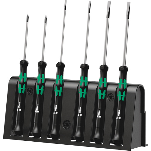 Micro Series Screwdriver Set with Rack, 6 Pcs. Moffatt Supply & Specialties