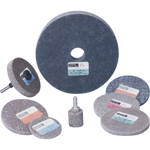 Standard Abrasives 500 Series Soft Density Unitized Wheels, 3" x 1/4", 1/4" Arbor, Medium Grit, Aluminum Oxide Moffatt Supply & Specialties