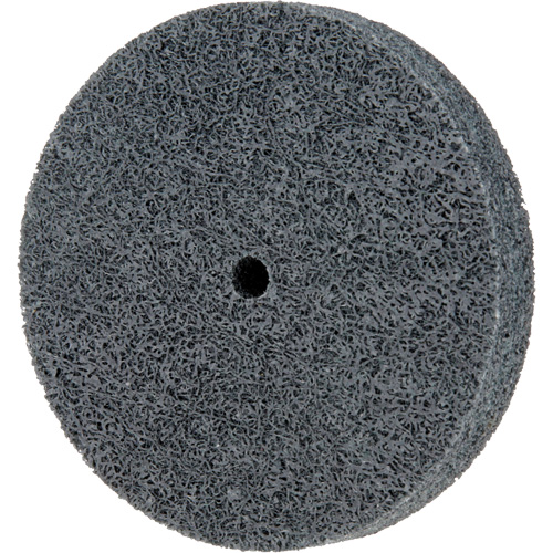 Meule homog&egrave;ne &agrave; faible densit&eacute; de s&eacute;rie 500 Standard Abrasives, 3" x 1/2", Arbre de 1/4", Grain de Fin, Carbure de silicium Moffatt Supply & Specialties