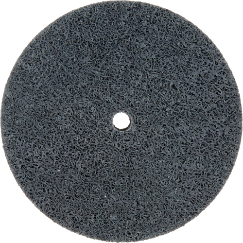 Meule homog&egrave;ne &agrave; faible densit&eacute; de s&eacute;rie 500 Standard Abrasives, 3" x 1/2", Arbre de 1/4", Grain de Fin, Carbure de silicium Moffatt Supply & Specialties