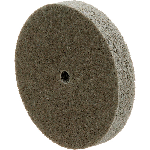 Standard Abrasives Unitized Wheel, 3" x 1/2", 1/4" Arbor, Medium Grit, Aluminum Oxide Moffatt Supply & Specialties