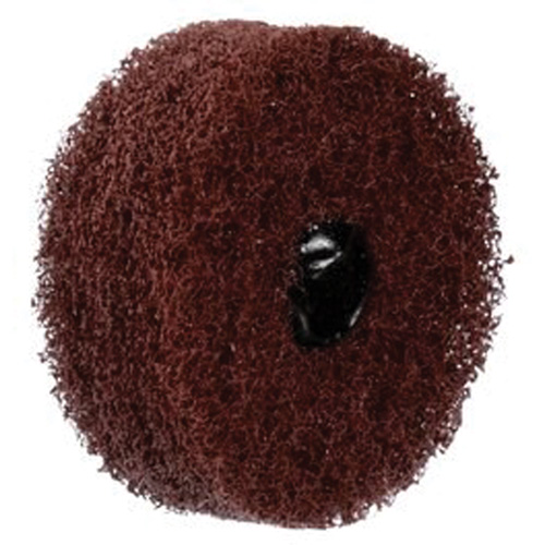Meule Buff & Blend Standard Abrasives, 3" dia. x 3" la, Arbre 1/4", Oxyde d'aluminium Moffatt Supply & Specialties
