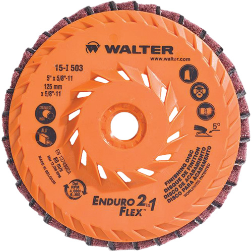 Enduro-Flex 2-in-1 Flap Disc, 5" x 5/8"-11, 80 Grit, Ceramic Moffatt Supply & Specialties