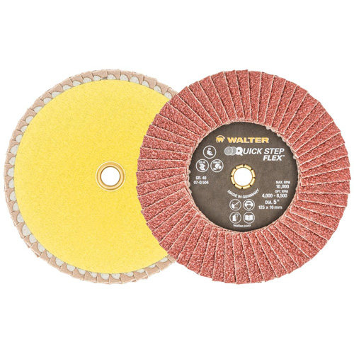 QUICK-STEP FLEX, 5" x Type 29, 40 Grit, Aluminum Oxide Moffatt Supply & Specialties