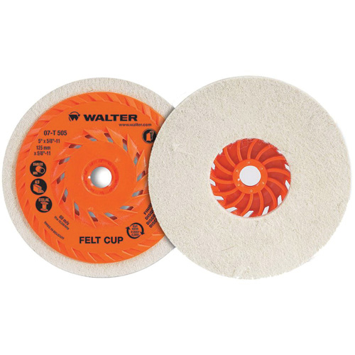 Cup Polishing Disc, 5" Dia. Moffatt Supply & Specialties