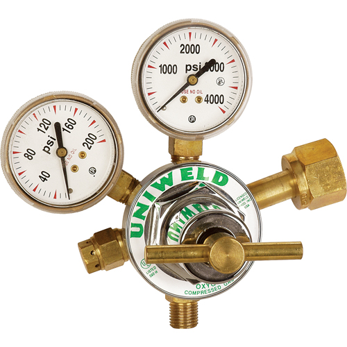 D&eacute;tendeur &agrave; simple d&eacute;tente de gamme moyenne, Oxyg&egrave;ne, Entr&eacute;e CGA540 Moffatt Supply & Specialties