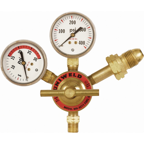 Light-Duty Single Stage Regulator, Acetylene, CGA510 Inlet Moffatt Supply & Specialties