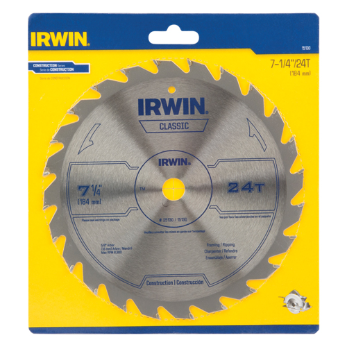Contractor Saw Blades - Classic Series Saw Blades, 7-1/4", 24 Teeth, Wood Use Moffatt Supply & Specialties