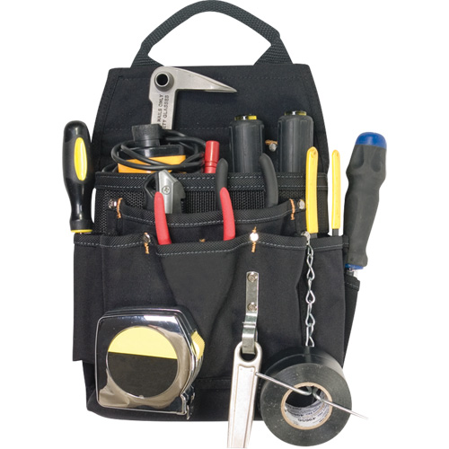 Porte-outils professionnels pour &eacute;lectricien, Porte-outil multiple, Polyester, 11 Poches Moffatt Supply & Specialties