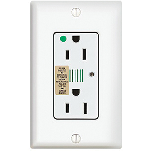 PRISE,QUAL.HOPITAL,SURTENSION 15A120V CA BLANC Moffatt Supply & Specialties