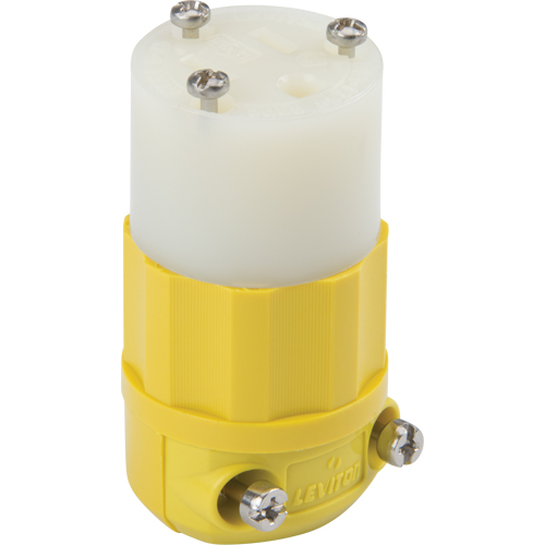 Industrial Straight Blade Connector, 5-15P, Nylon Moffatt Supply & Specialties