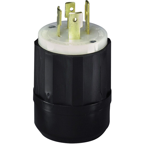 3-Pole 4-Wire Grounding Locking Plug, Nylon, 20 Amps, 250 V, L15-20P Moffatt Supply & Specialties