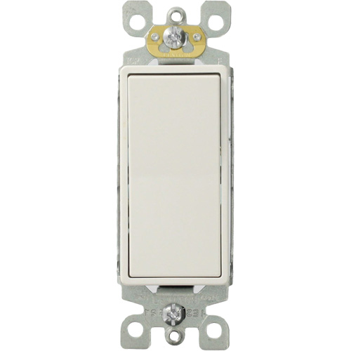 Decora&reg; Quiet Rocker Switch with 3-Way Toggle Moffatt Supply & Specialties