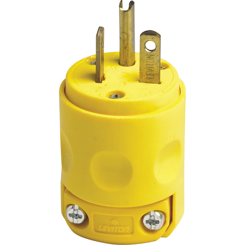 Fiche de mise &agrave; la terre, Plastique, 20 A, 250 V Moffatt Supply & Specialties