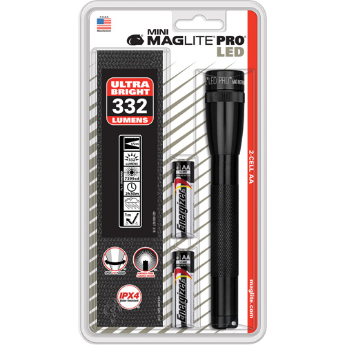Lampes de poche Mini Pro, DEL, 332 lumens, Piles AA Moffatt Supply & Specialties