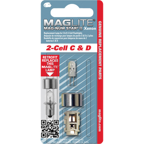 Ampoule de rechange pour lampe de poche &agrave; 2 piles C & D Moffatt Supply & Specialties