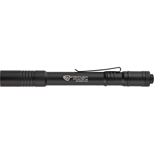 Lampe stylo USB Stylus Pro, DEL, 350 lumens, Corps en Aluminium, piles Rechargeable, Compris Moffatt Supply & Specialties