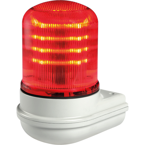 Streamline&reg; Modular Multifunctional LED Beacons, Continuous/Flashing/Rotating, Red Moffatt Supply & Specialties