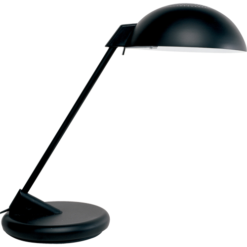 Desk Lamp, 100 W, Incandescent, Black Moffatt Supply & Specialties
